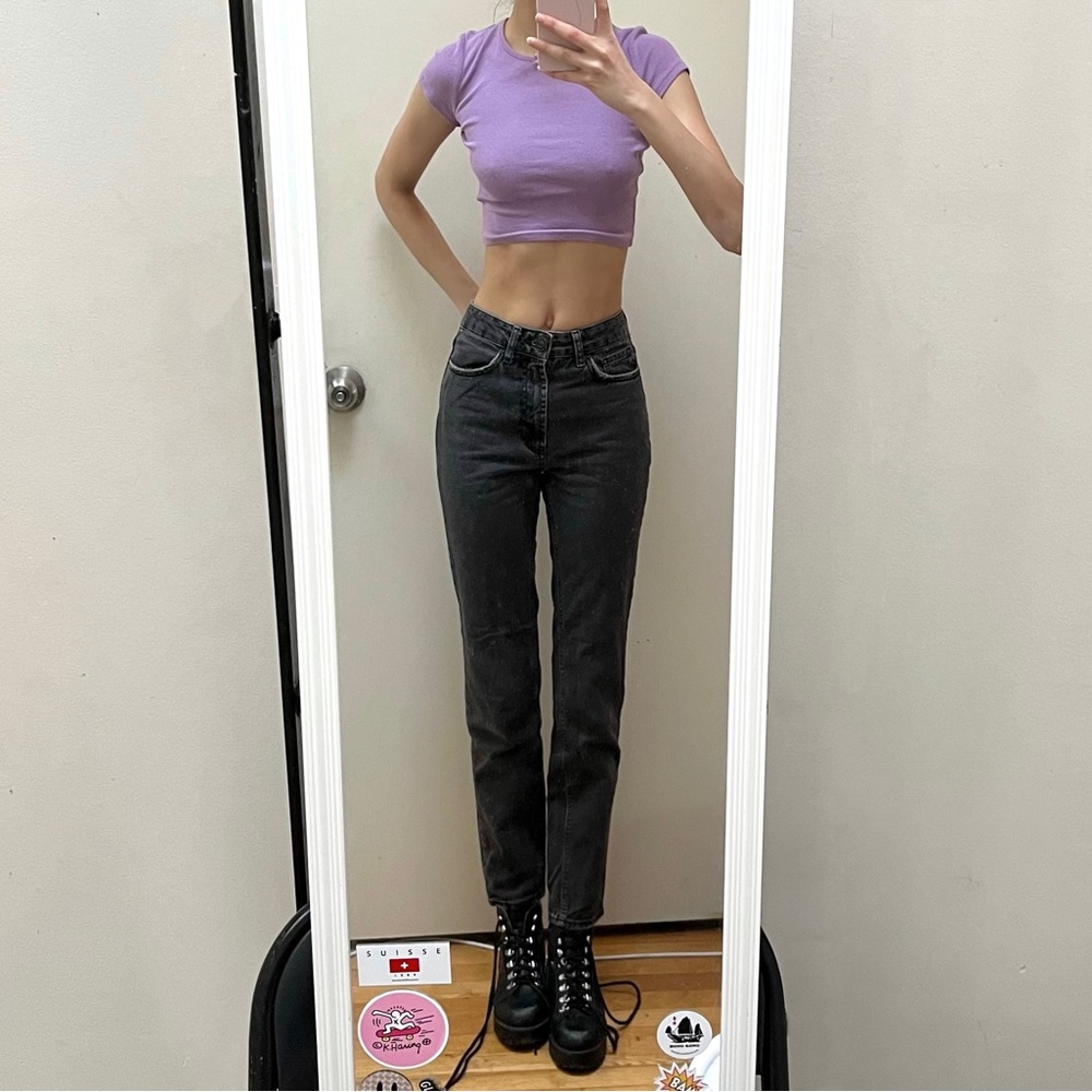 Urban Outfitters BDG charcoal gray mom jeans